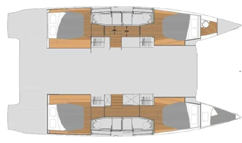 Fethiye 13.45m Kiralık Fountaine Pajot Elba 45