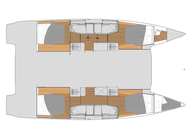Explore Elliniko on a 13.45m Rental Fountaine Pajot Elba 45