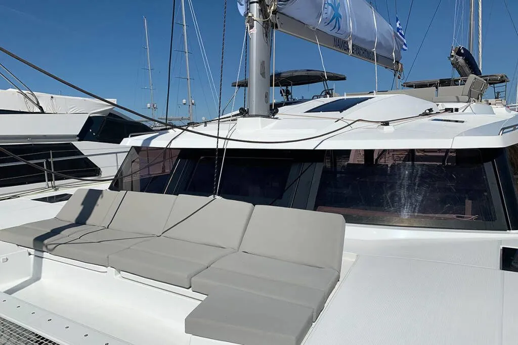 Explore Elliniko on a 13.45m Rental Fountaine Pajot Elba 45
