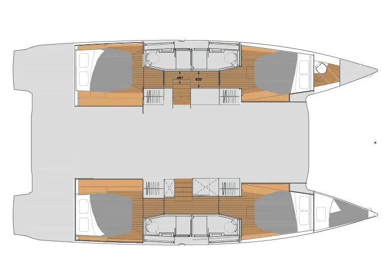 Atina 13.72m Kiralık Katamaran Fountaine Pajot Elba 45