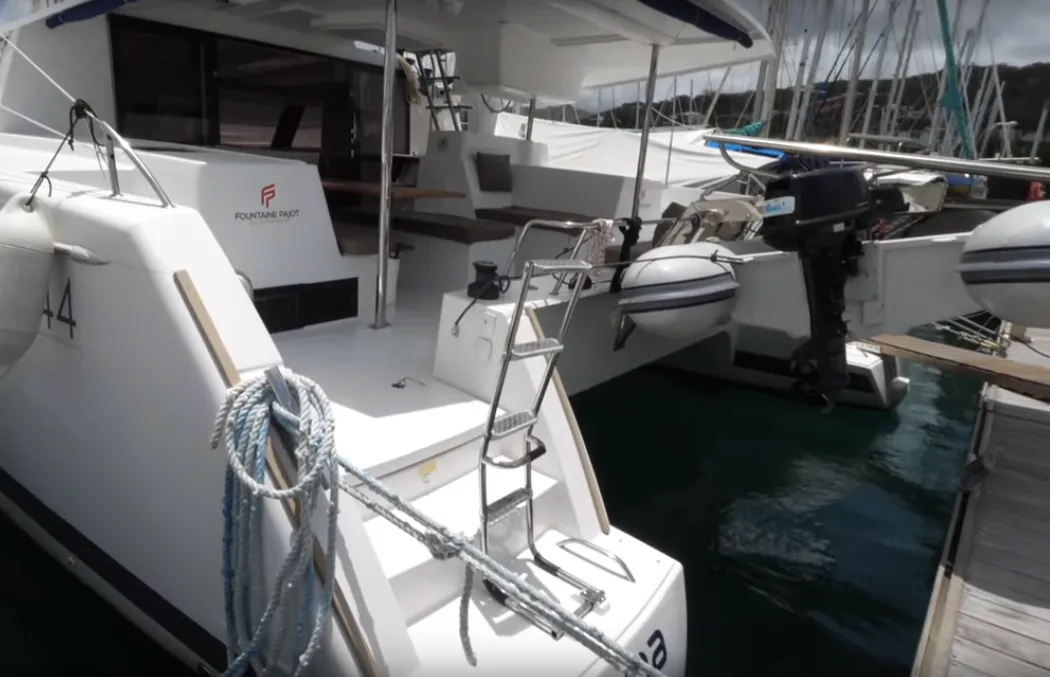 Rent a 13.33m Catamaran Fountaine Pajot Helia 44 in Le Marin