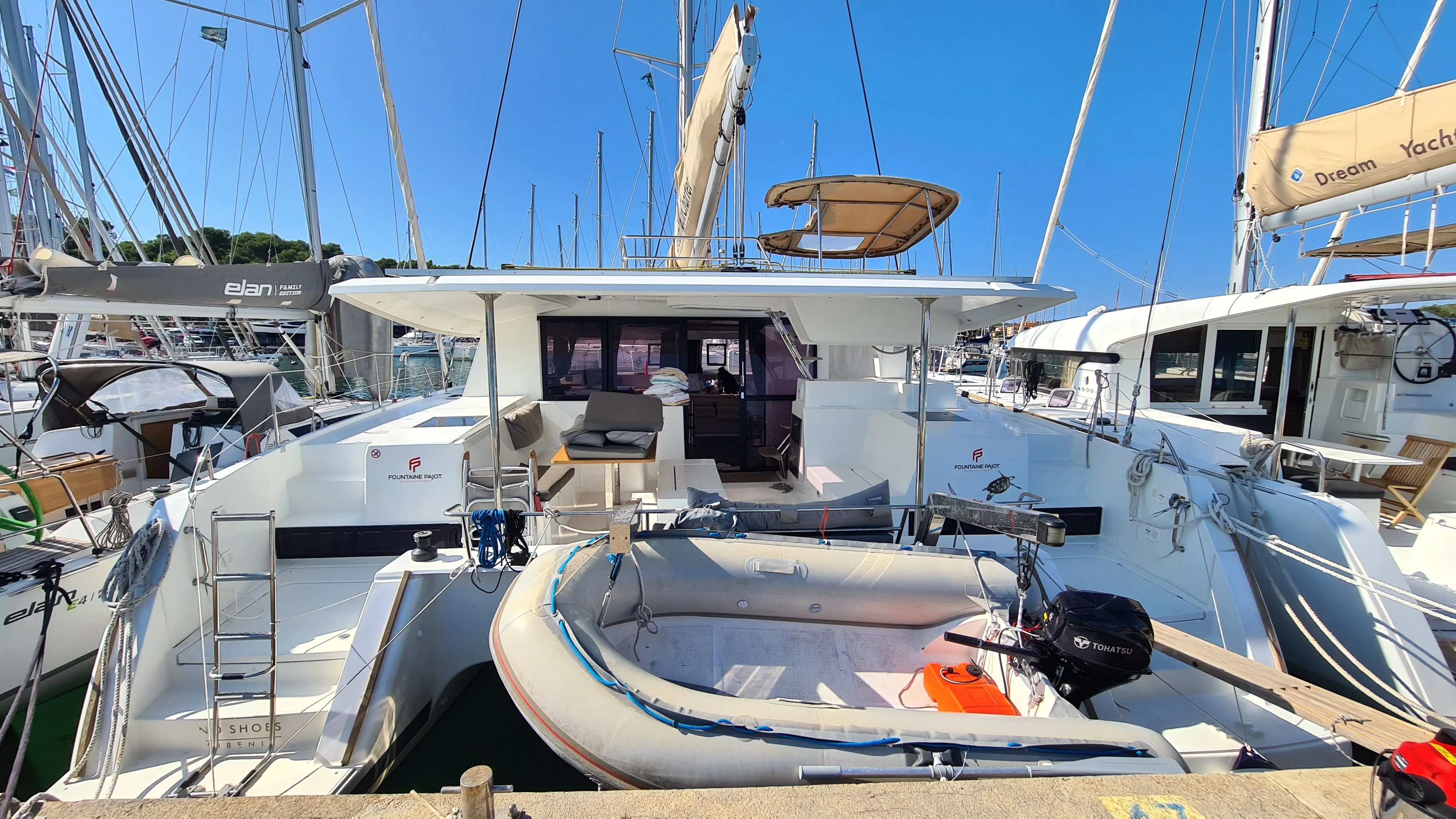 Explore Pula on a 13.3m Rental Catamaran Fountaine Pajot Helia 44