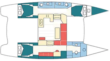 Boot - Charter a 13.26m 3 Cabin Catamaran in Road Town