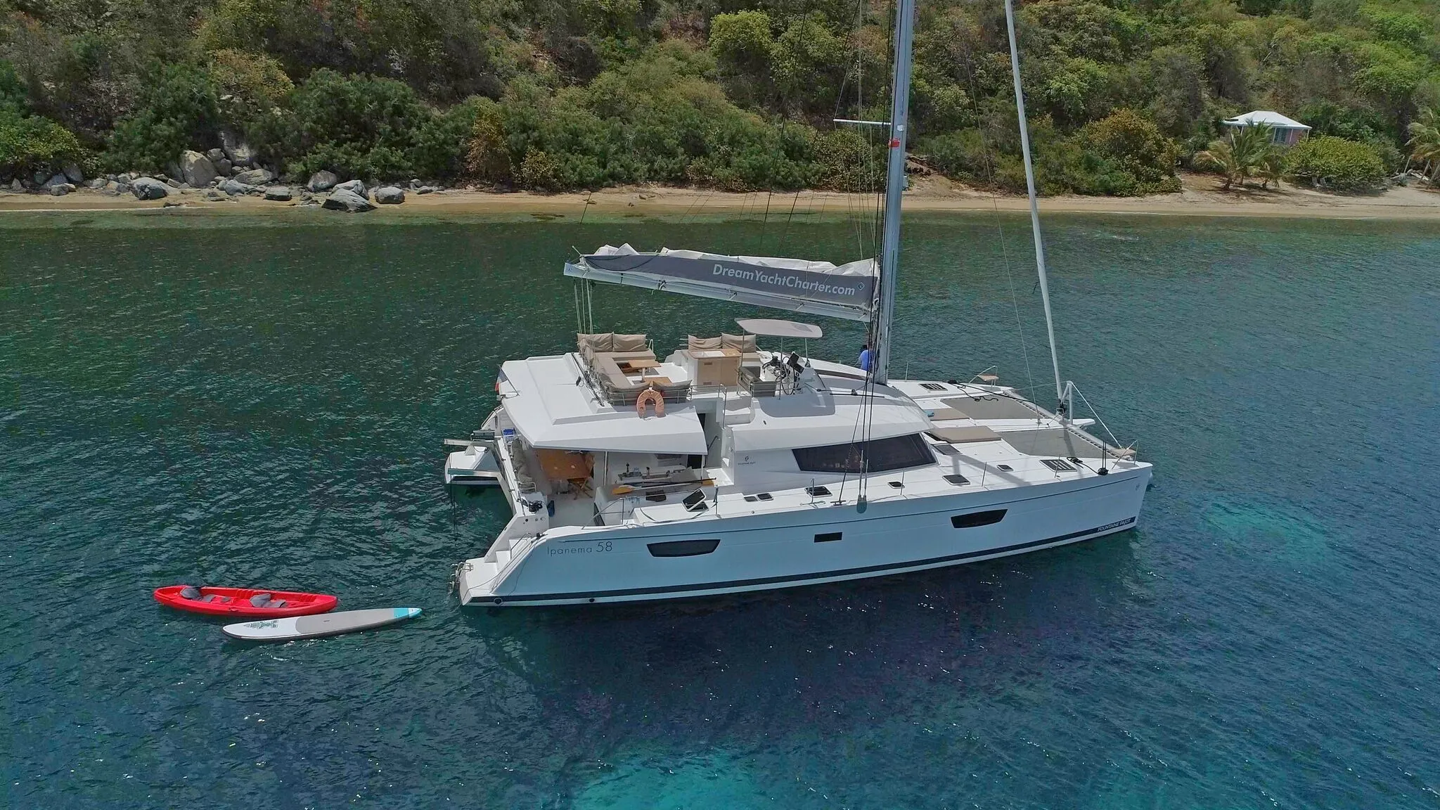 Rent a 17.81m Fountaine Pajot Ipanema 58 Catamaran in Anse Marcel