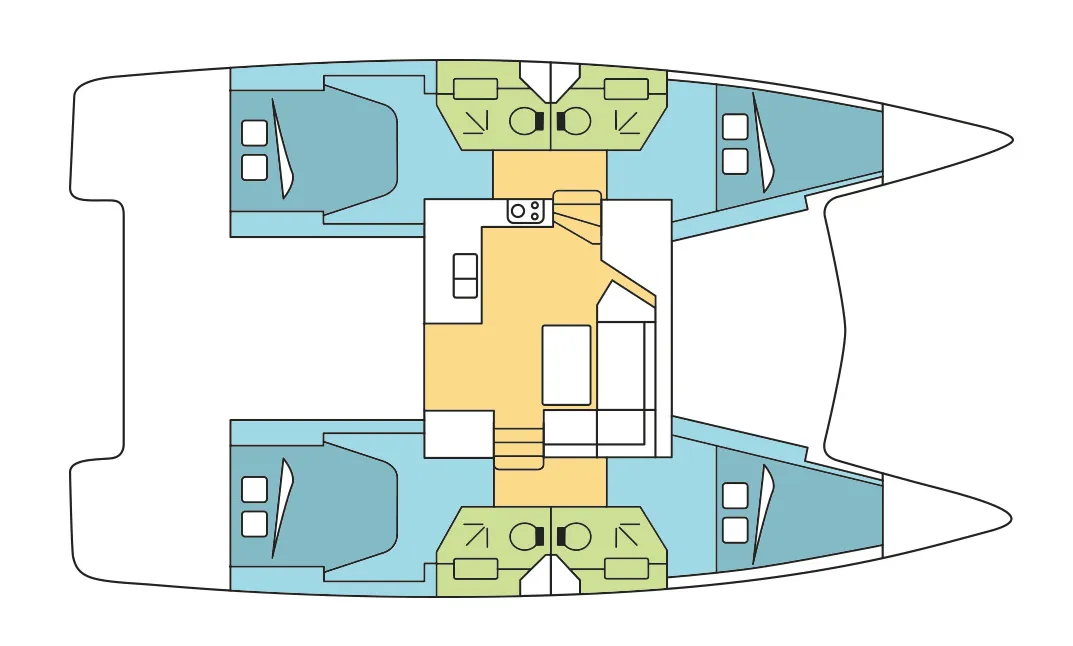 Rent a 11.93m Catamaran Fountaine Pajot Isla 40 in Saint Thomas