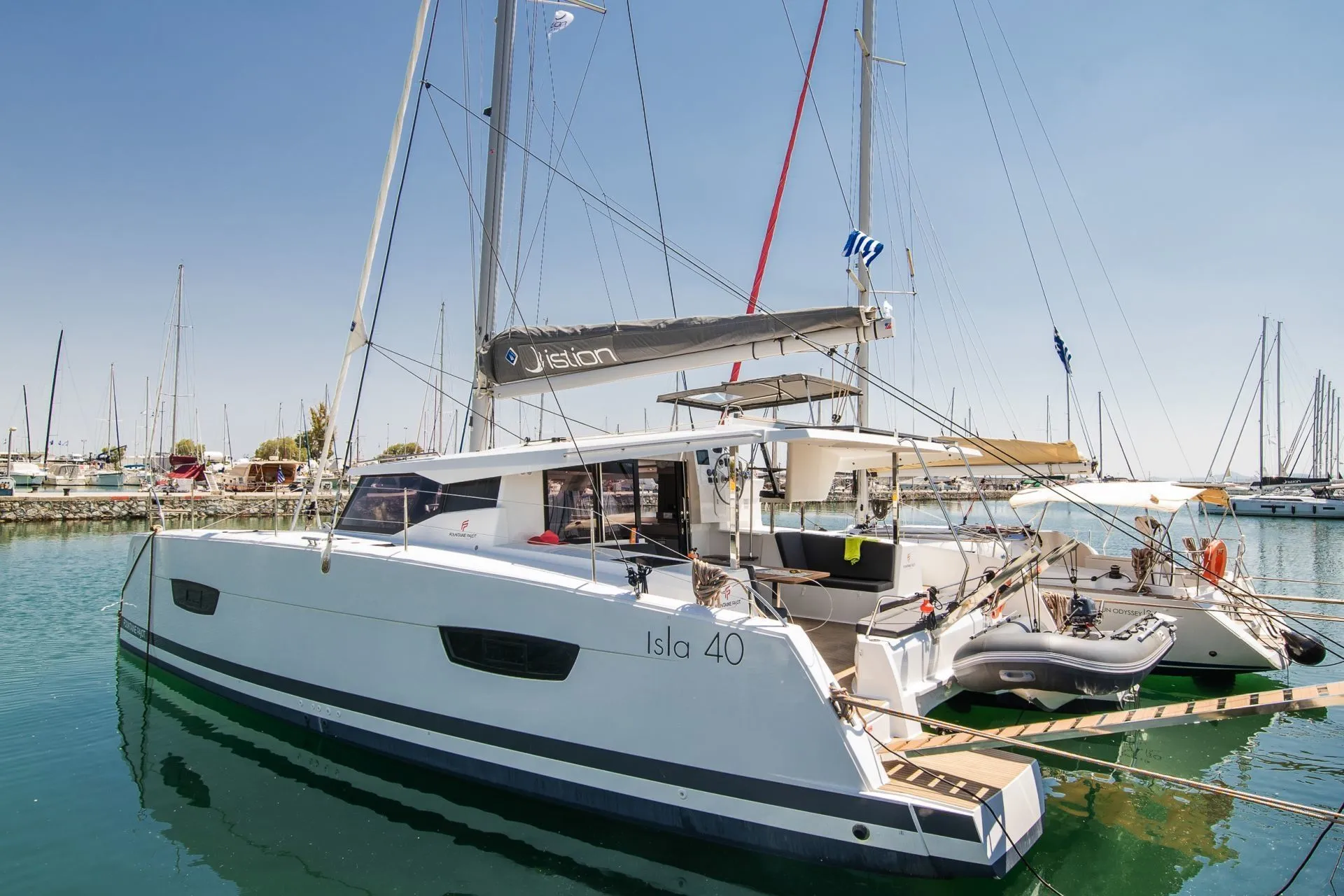 Rent a 11.93m Fountaine Pajot Isla 40 Catamaran in Rhodes Town