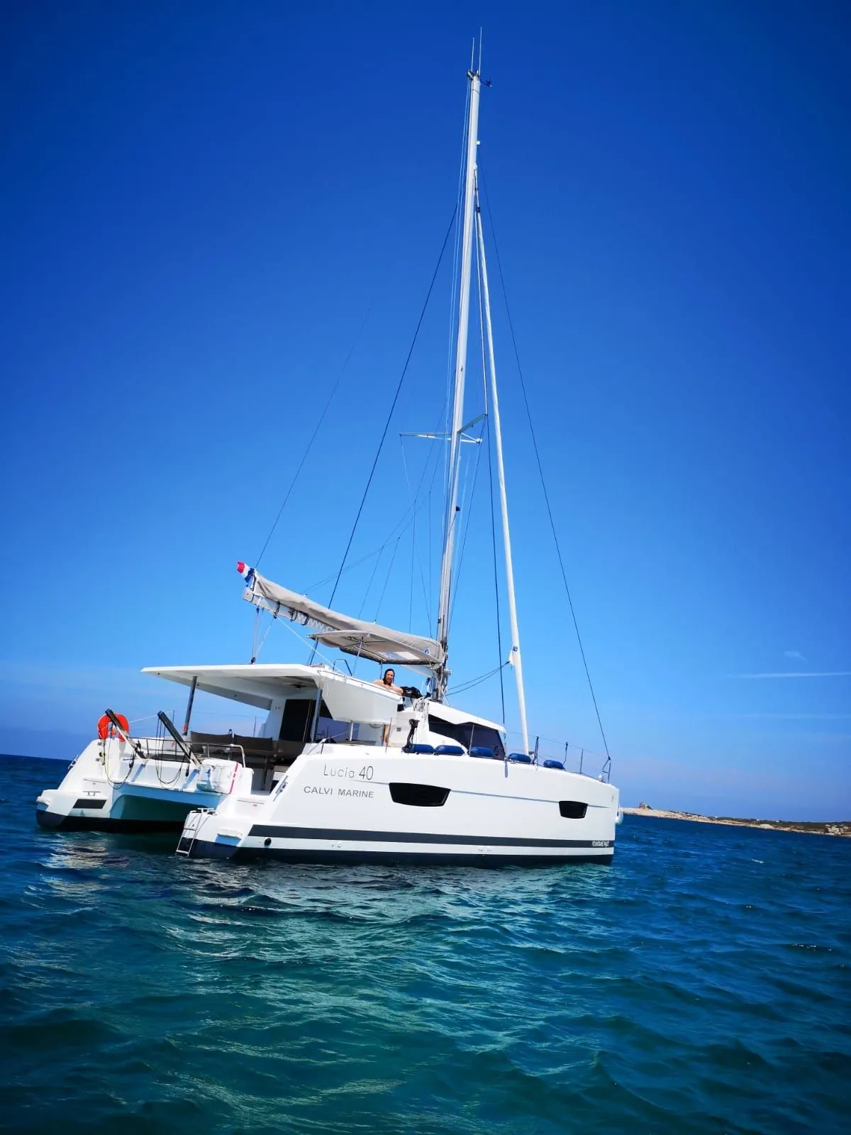 Explore Calvi on a 11.73m 4 Cabin Catamaran Rental