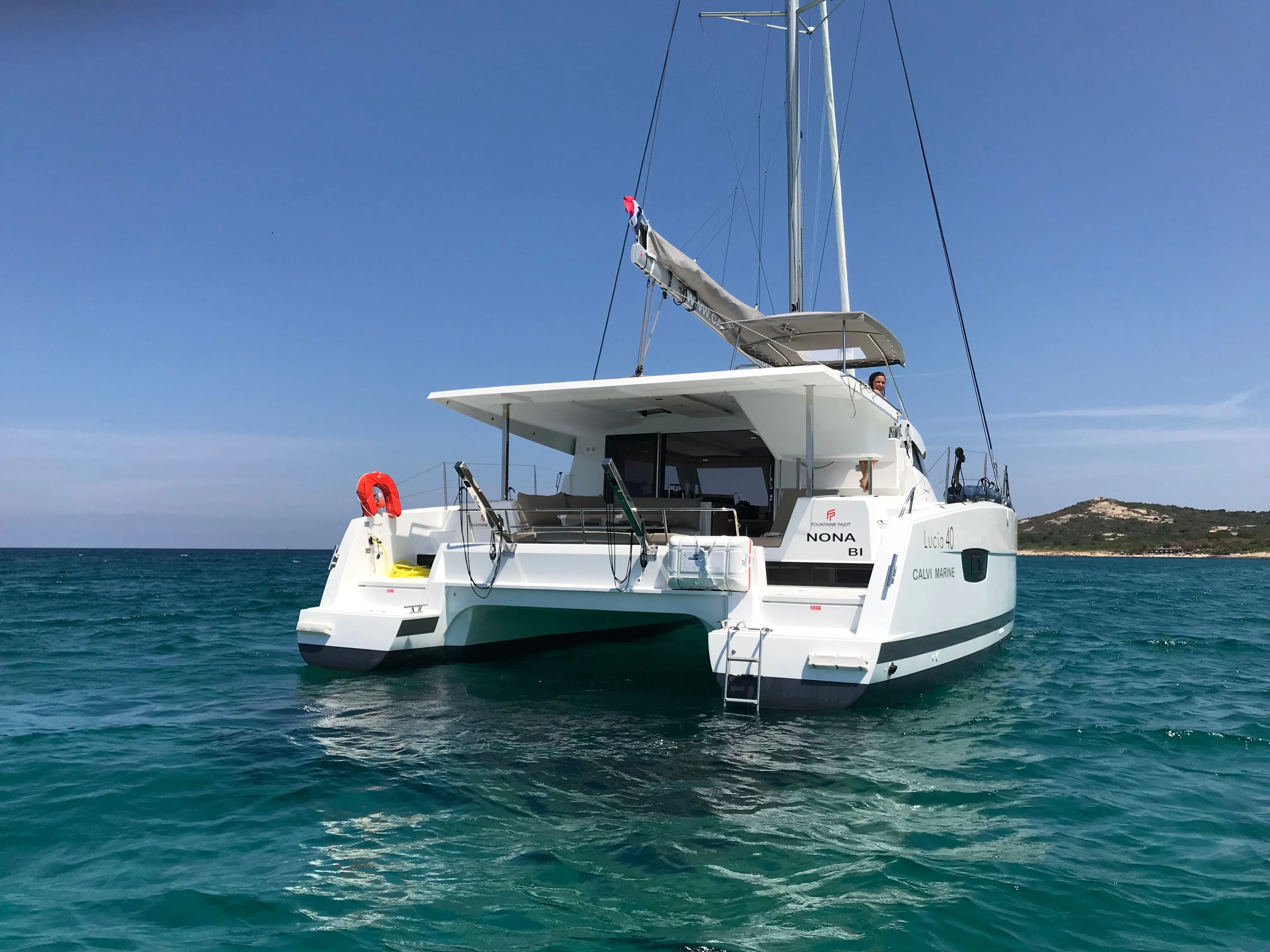 Explore Calvi on a 11.73m 4 Cabin Catamaran Rental
