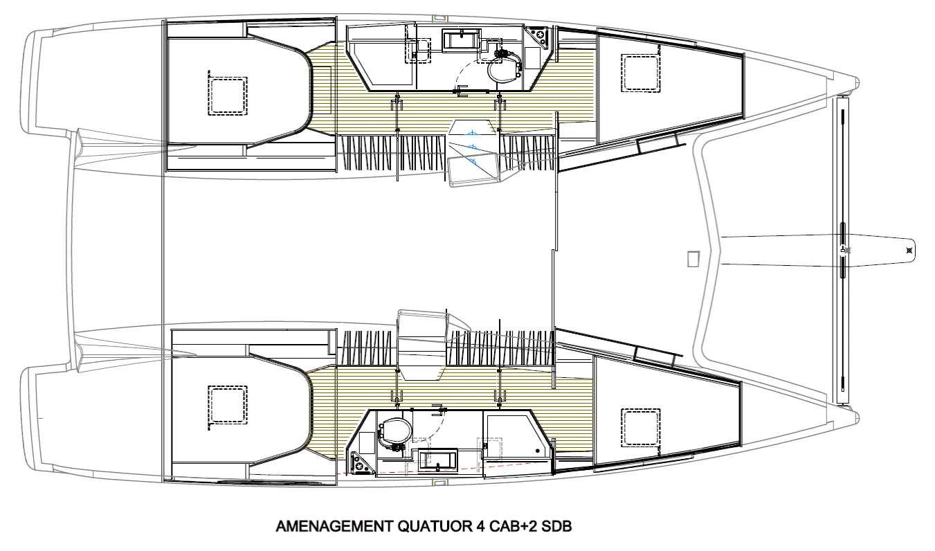 Explore Calvi on a 11.73m 4 Cabin Catamaran Rental