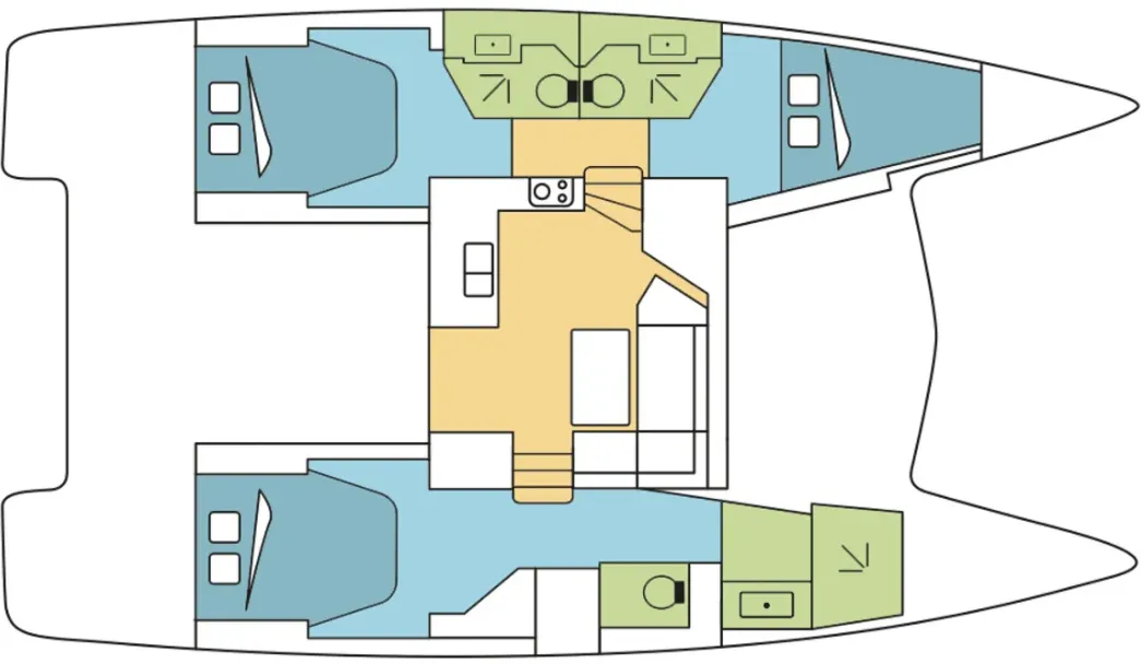 11.73m Palm Cay Catamaran Hire