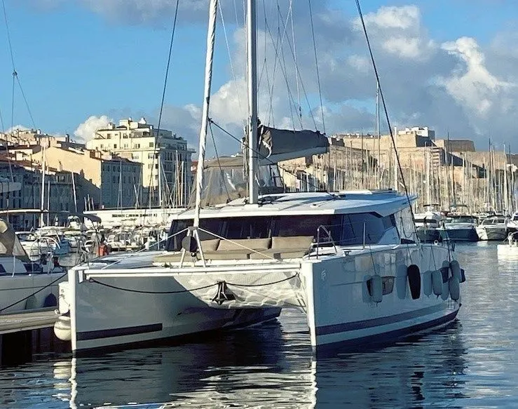 Explore Cannes on a 11.73m Fountaine Pajot Lucia 40 Catamaran Rental