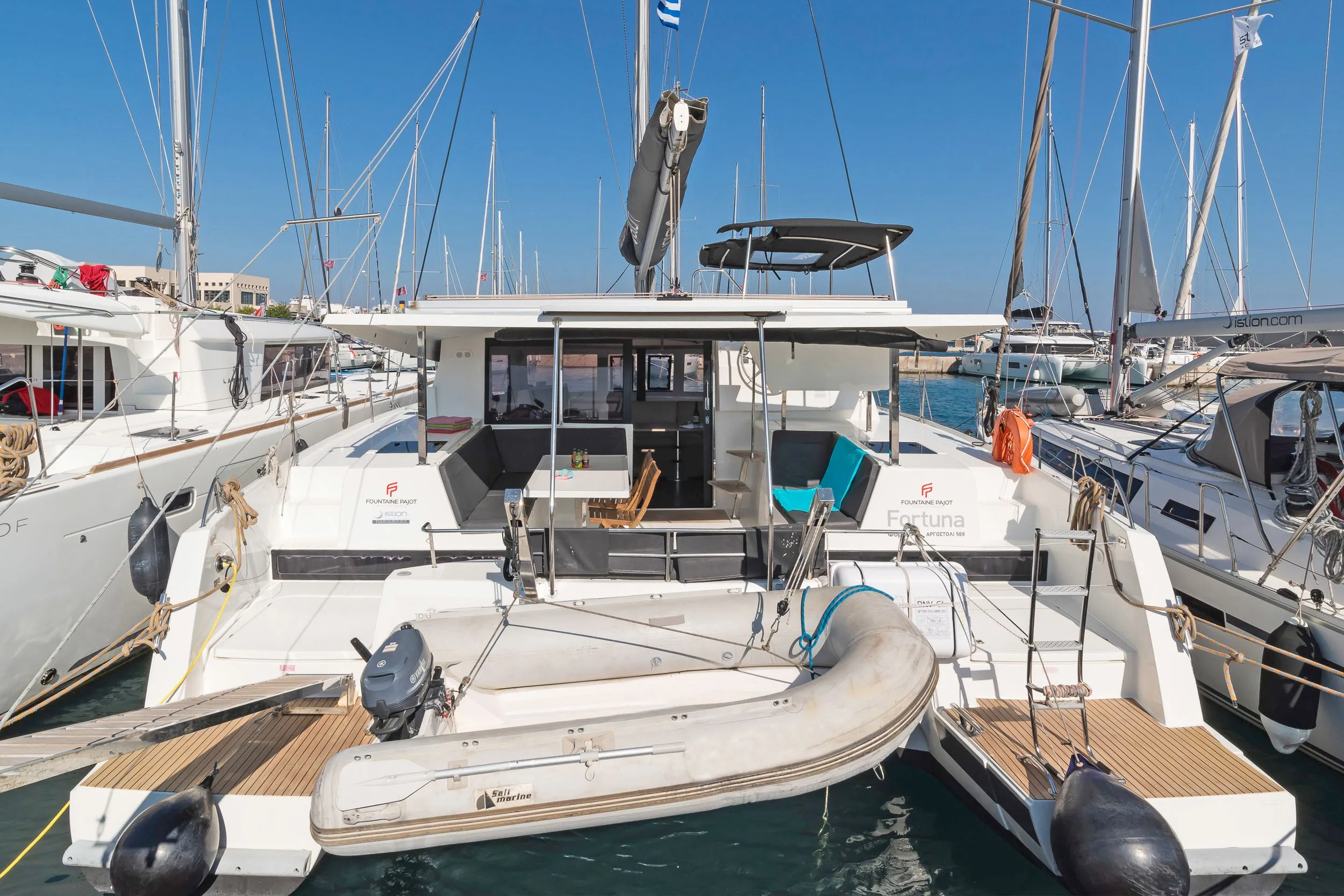 Explore Rhodes Town on a 11.73m Rental Boat