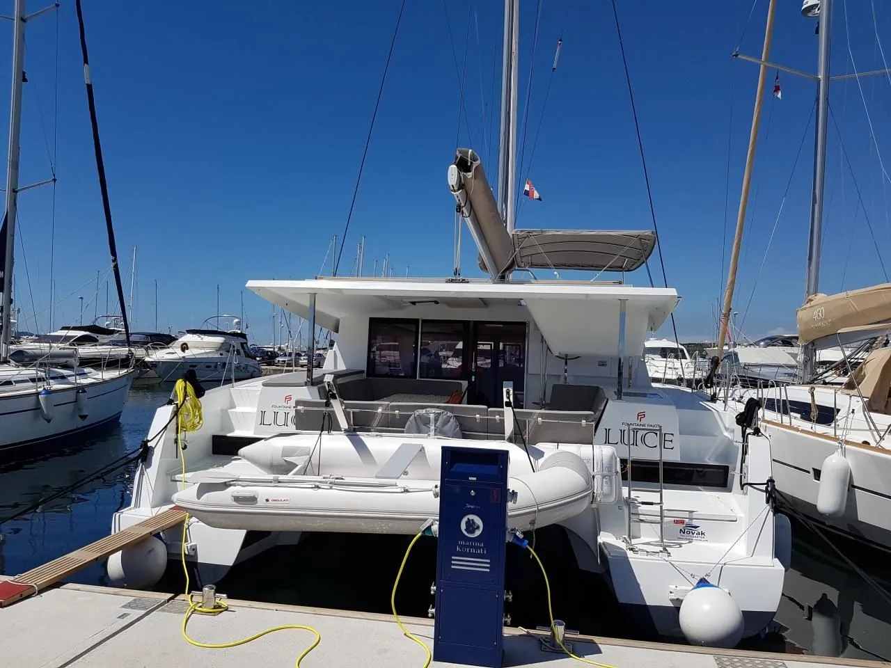Rent a 11.73m Catamaran Fountaine Pajot Lucia 40 in Punat