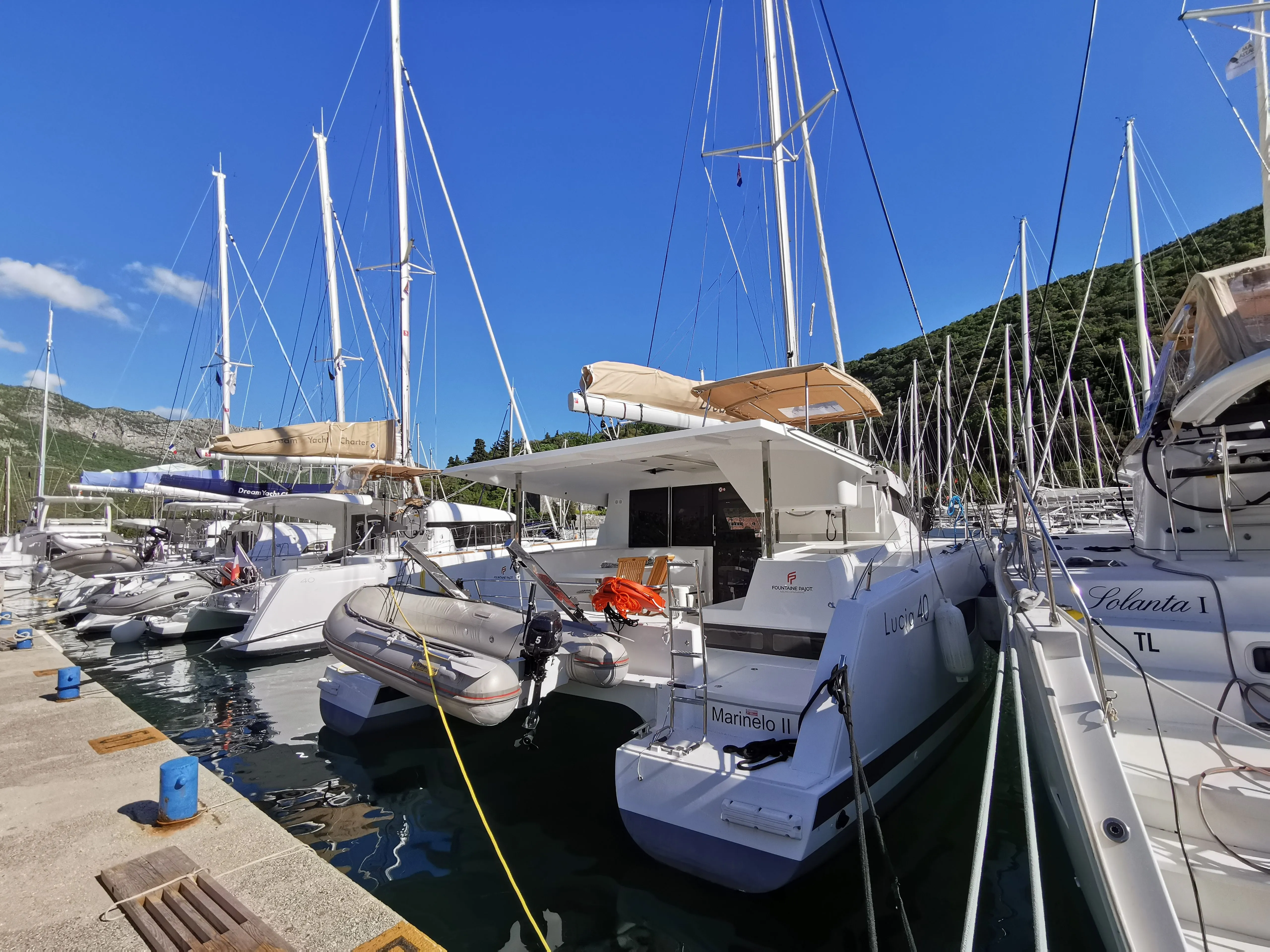 Explore Dubrovnik on a 11.73m 4 Cabin Catamaran Rental