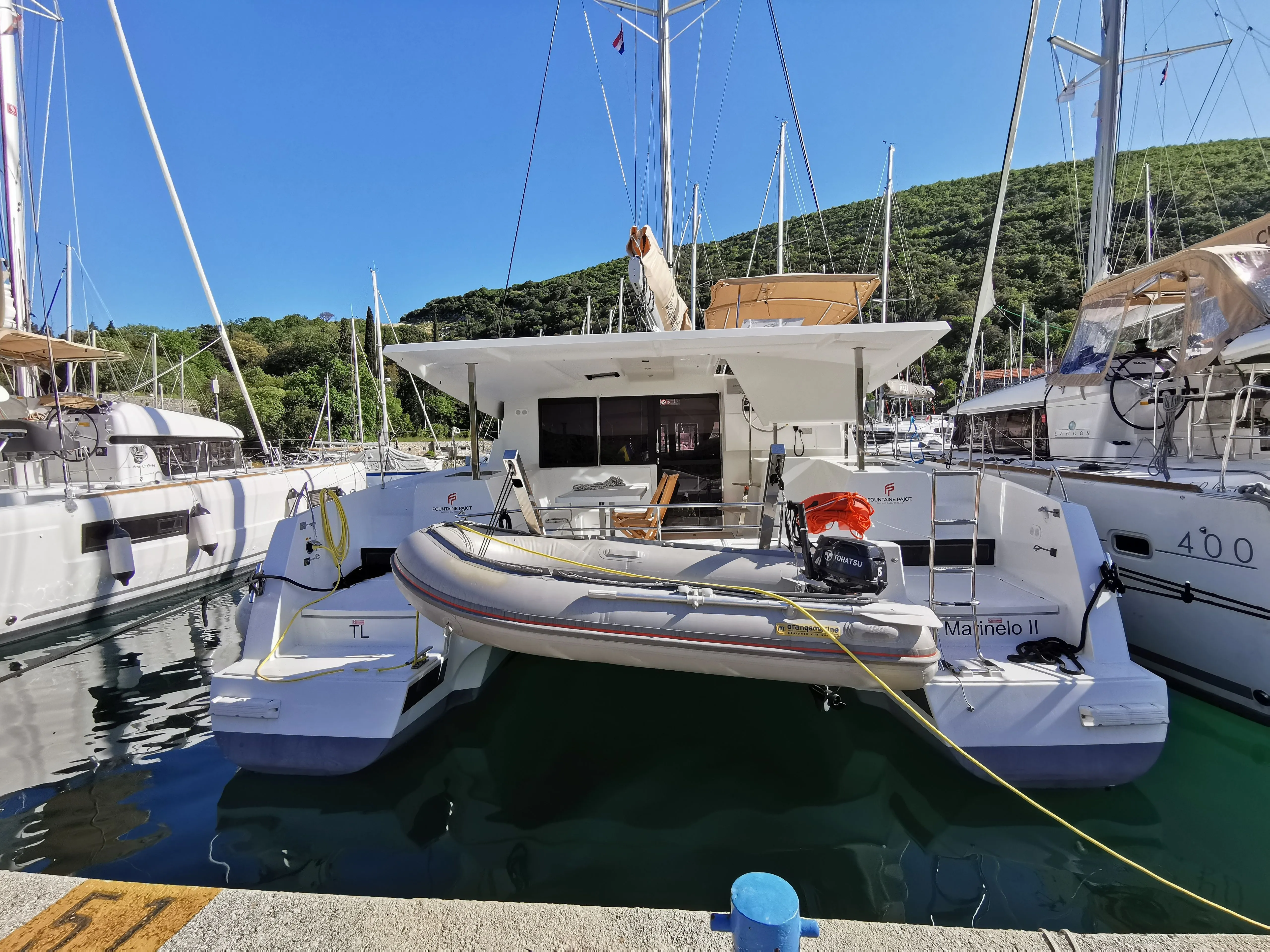 Explore Dubrovnik on a 11.73m 4 Cabin Catamaran Rental