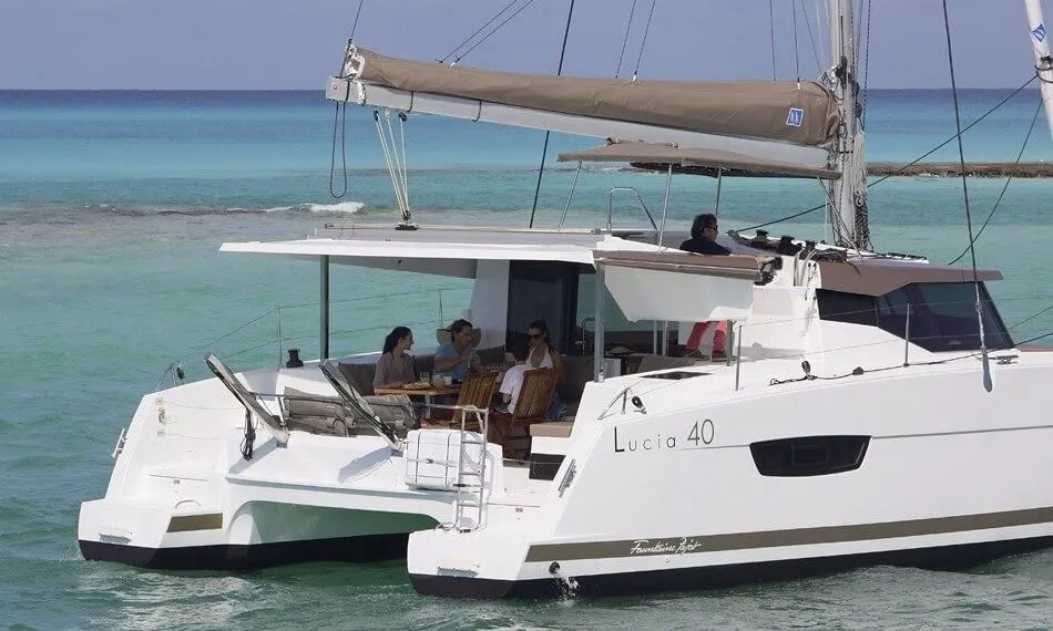 Boot - Explore Parham Town on a 11.73m Fountaine Pajot Lucia 40 Catamaran Rental