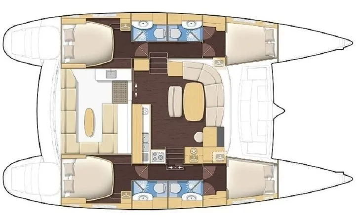 11.73m Marina Fountaine Pajot Lucia 40 Hire