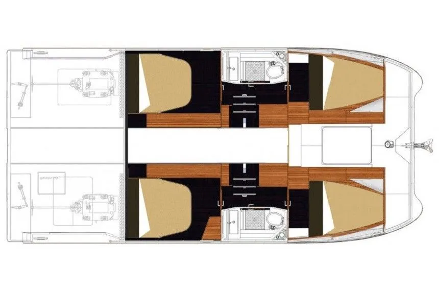 11m Trogir Power Catamaran Fountaine Pajot MY 37 Hire
