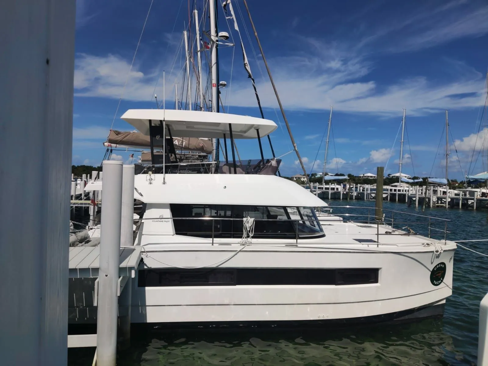 11m Marsh Harbour Fountaine Pajot MY 37 Power Catamaran Hire