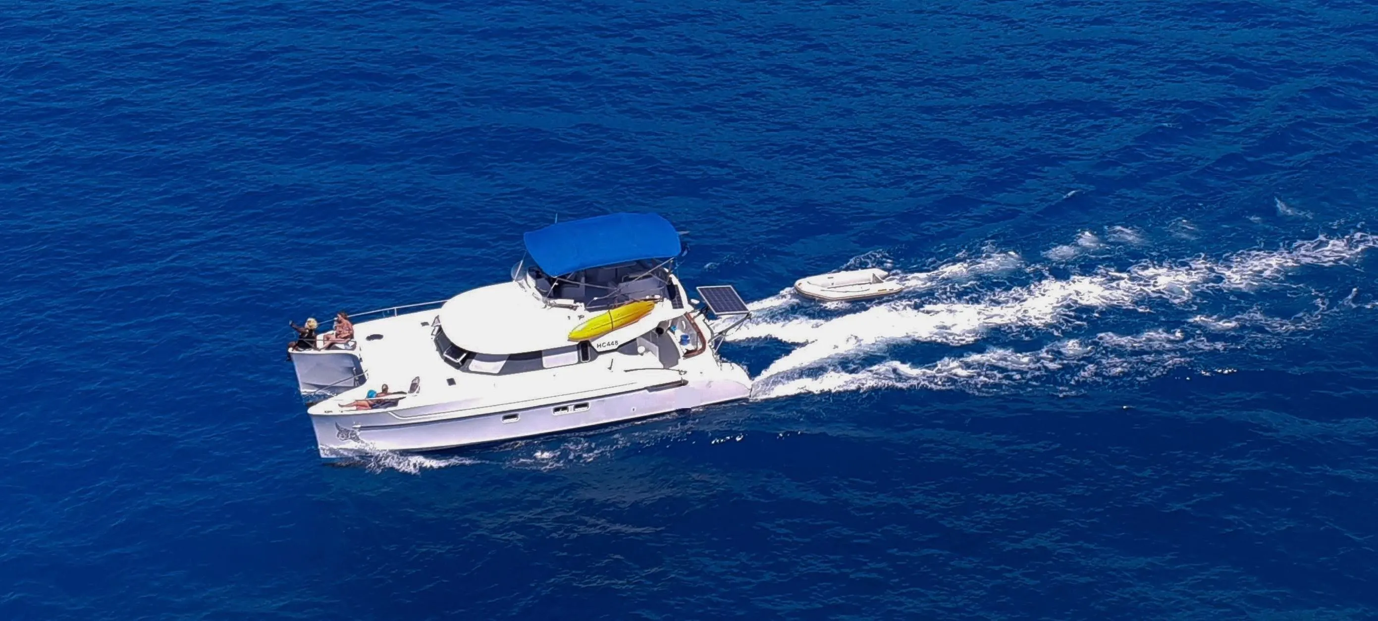 11.15m Eden Island 3 Cabin Power Catamaran Hire