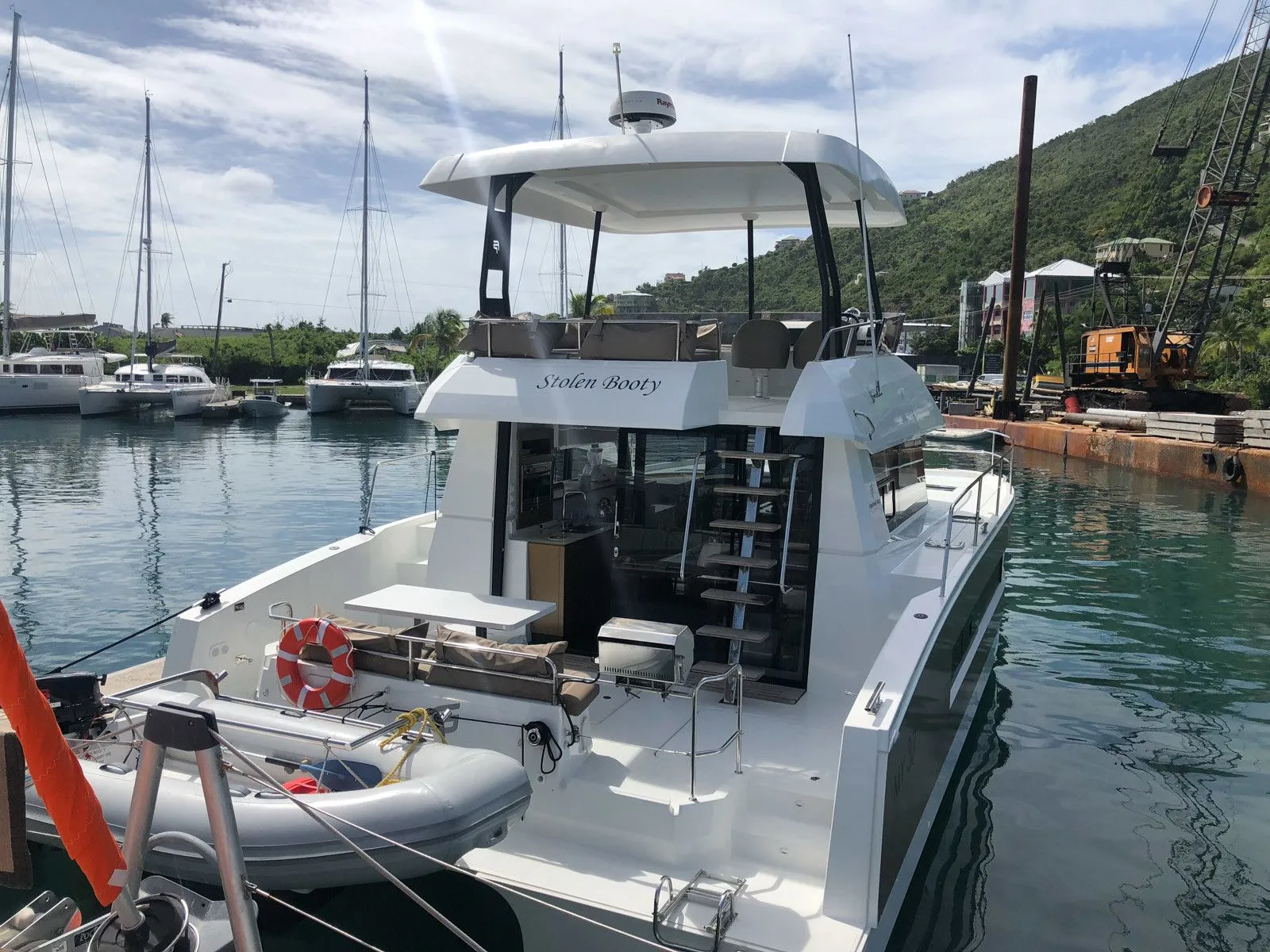 Charter a 11m Power Catamaran Fountaine Pajot MY 37 in Road Town