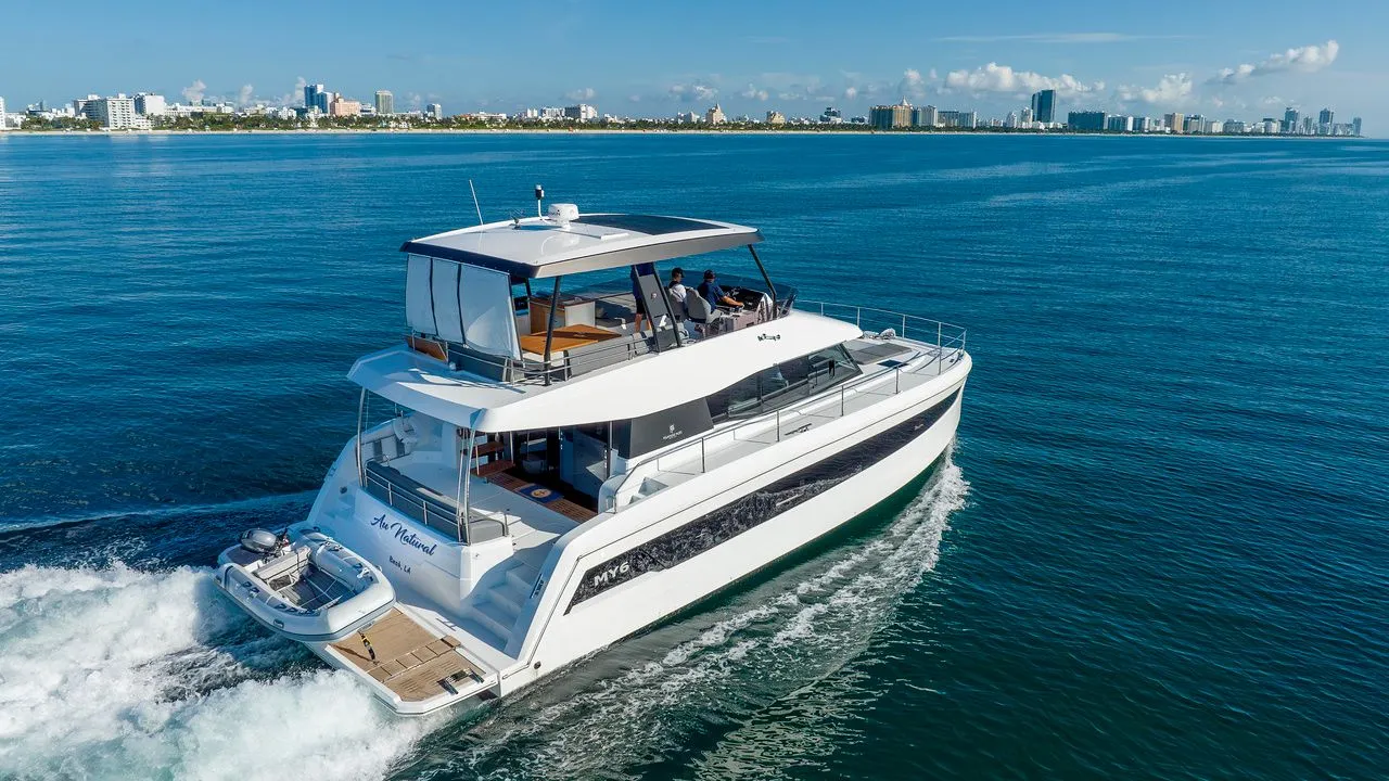 13.4m Miami Fountaine Pajot MY 44 Power Catamaran Hire