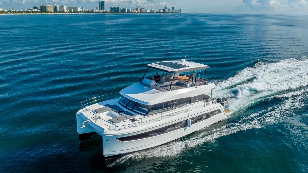 13.4m Miami Fountaine Pajot MY 44 Power Catamaran Hire