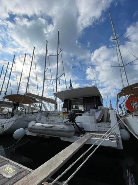 11m Athens 4 Cabin Power Catamaran Hire