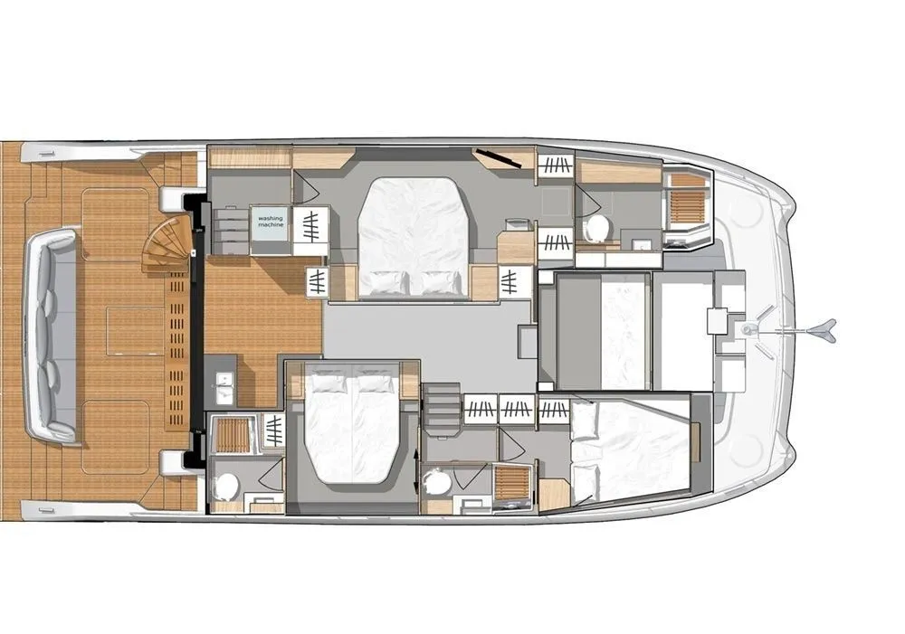 15m St. Petersburg Power Catamaran Fountaine Pajot MY6 Hire
