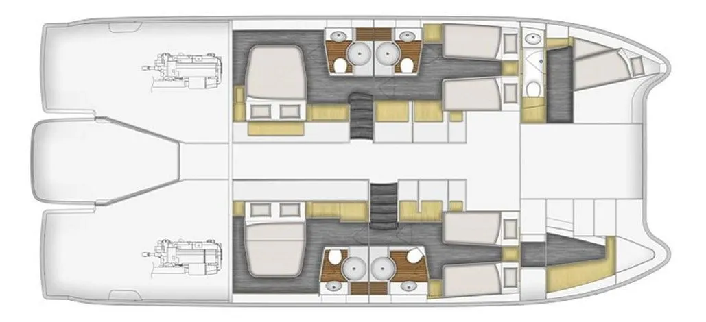 Rent a 16.75m Fountaine Pajot Queensland 55 Power Catamaran in Gouvia
