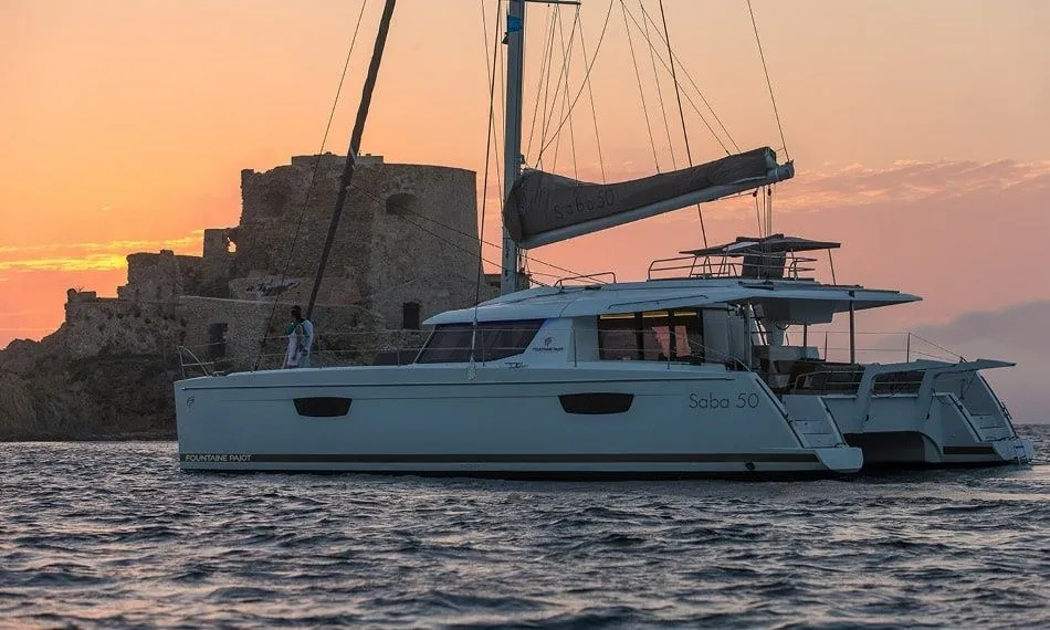 Explore Sivota on a 14.98m Rental Catamaran