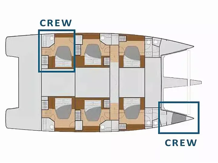 18.21m Castellammare di Stabia Catamaran Hire