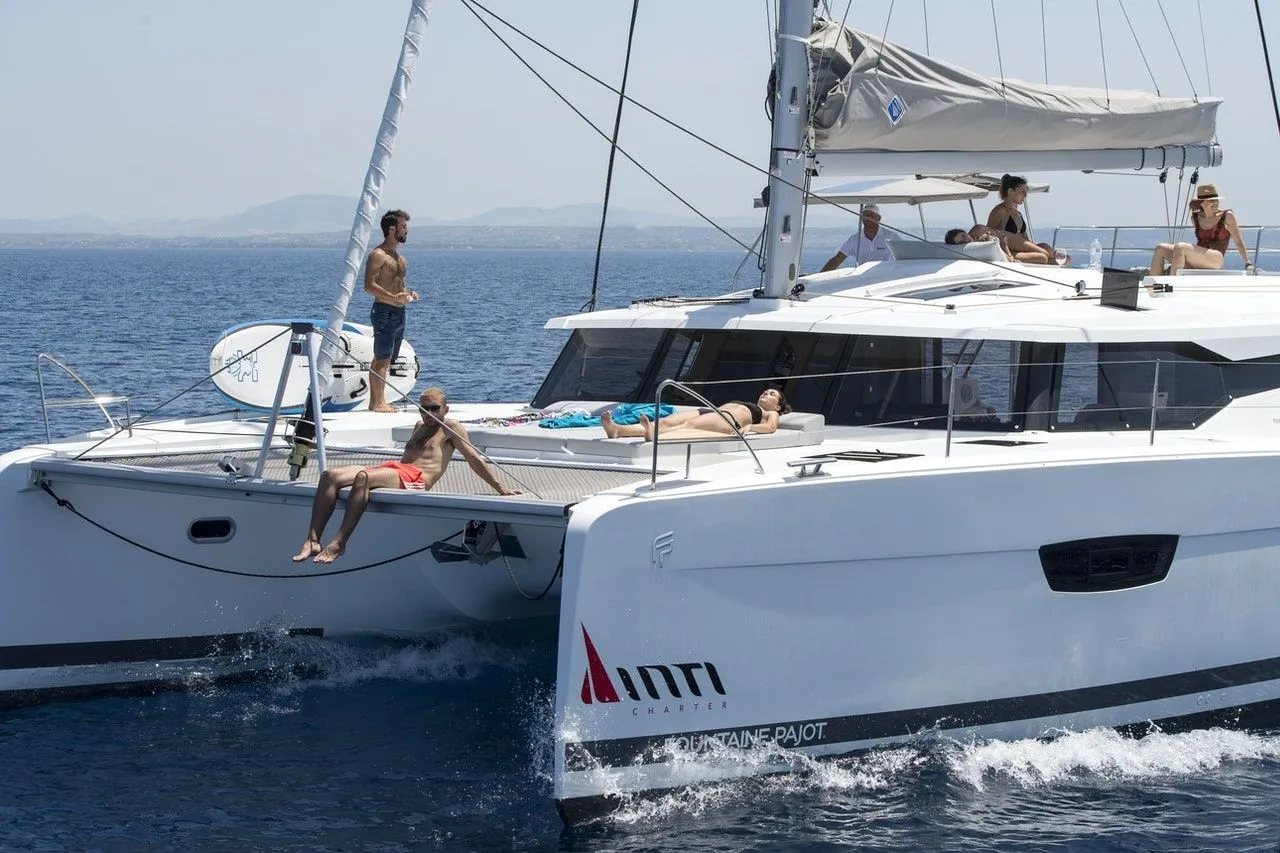 Explore Marsala on a 13.94m Rental Fountaine Pajot Saona 47