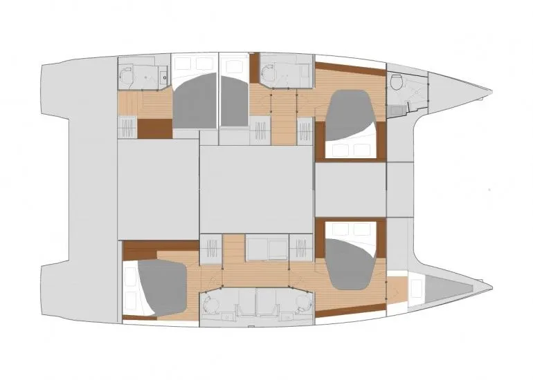 Charter a 13.94m Catamaran Fountaine Pajot Saona 47 in Hyeres
