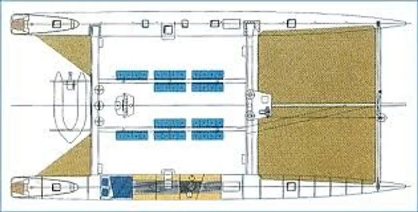 22.8m Barcelona Fountaine Pajot Taiti 75 Catamaran Hire