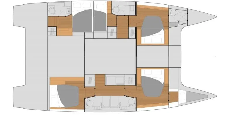 Calvi 13.94m Kiralık Fountaine Pajot Tanna 47 Katamaran