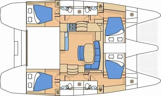 12m Ribishi Catamaran Hire
