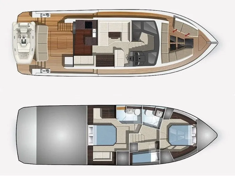 14.35m Chang Wat Phuket Galeon 460 Fly Motor Yacht Hire
