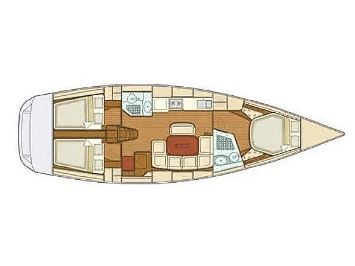 Charter a 12.9m 2 Cabin Sailing Yacht in Porto Pollo