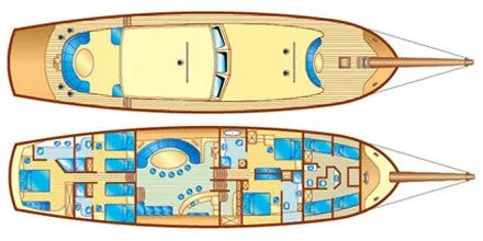 Rent a 34m 5 Cabin Gulet in Marmaris