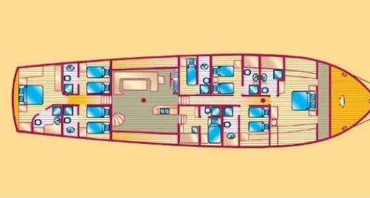 Charter a 39m Gulet in Cannigione
