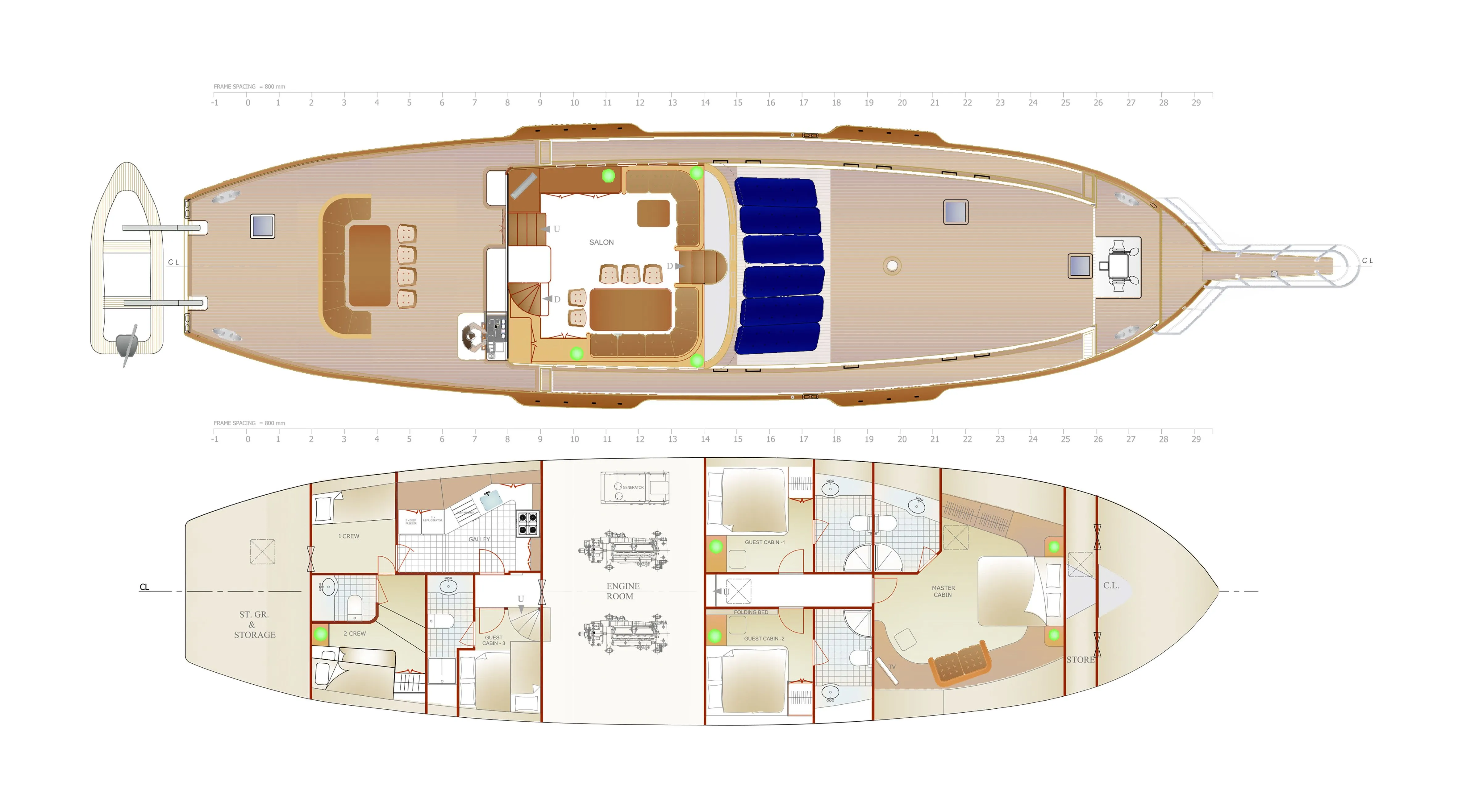 25.8m Trogir Gulet Hire