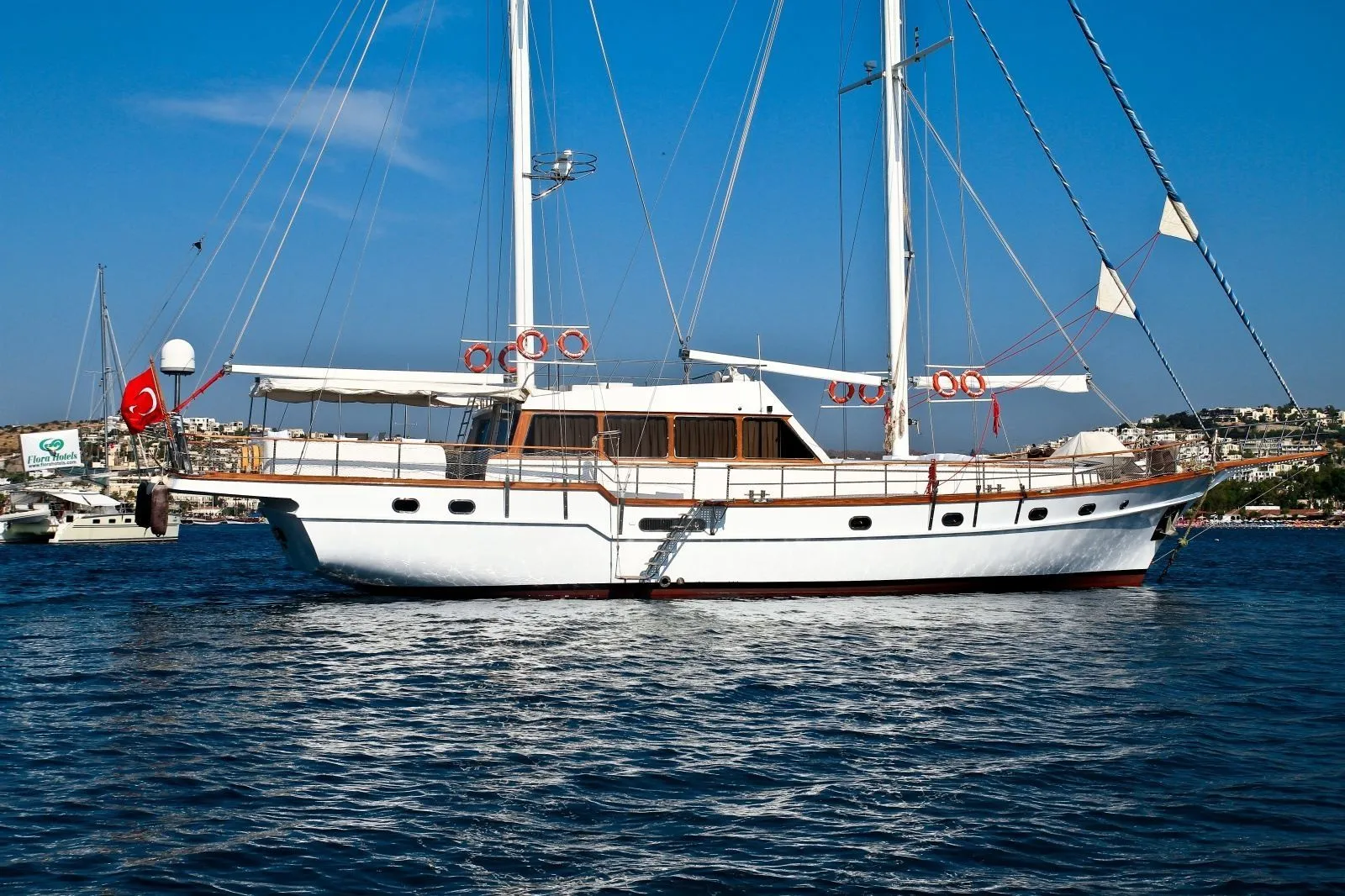 Explore Mykonos City on a 26.8m 4 Cabin Gulet Rental