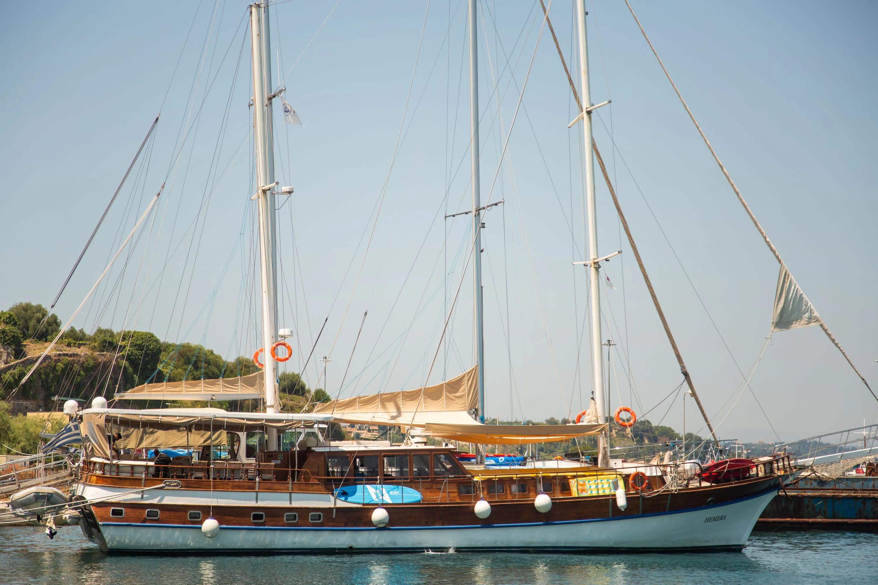 Explore Zakynthos Town on a 28m Rental Gulet