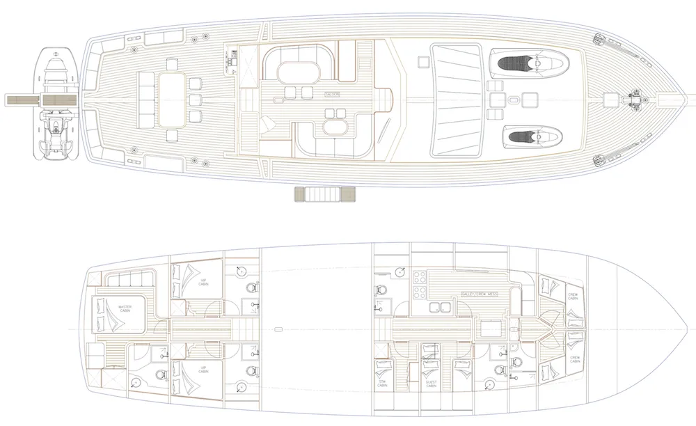 Rent a 28m 4 Cabin Gulet in Split
