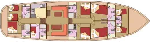 28m Trogir 6 Cabin Gulet Hire