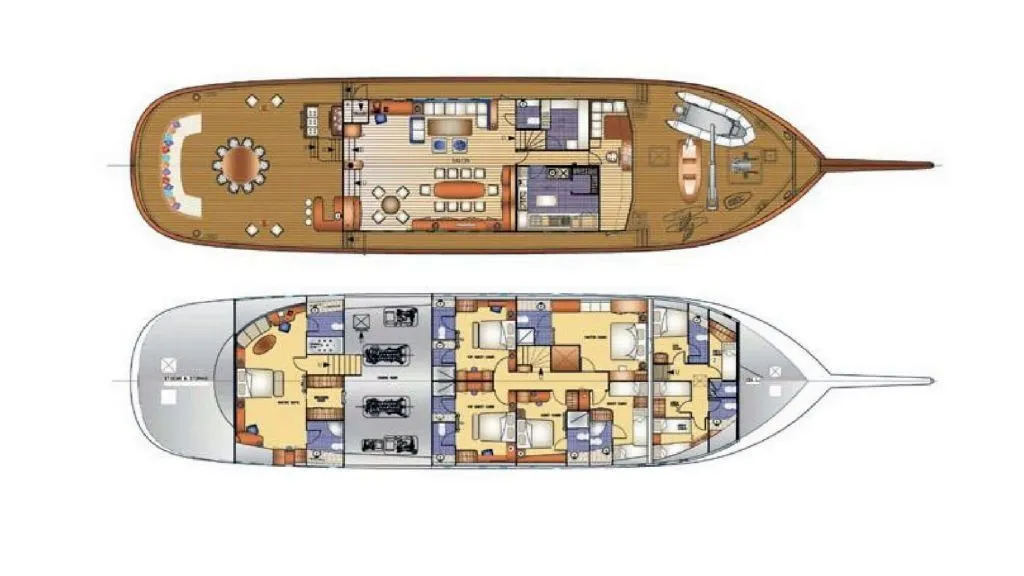 Explore Bodrum on a 28.8m 6 Cabin Gulet Rental