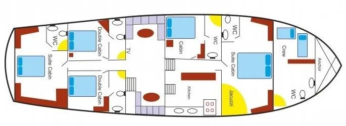 Charter a 24m 5 Cabin Gulet in Fethiye