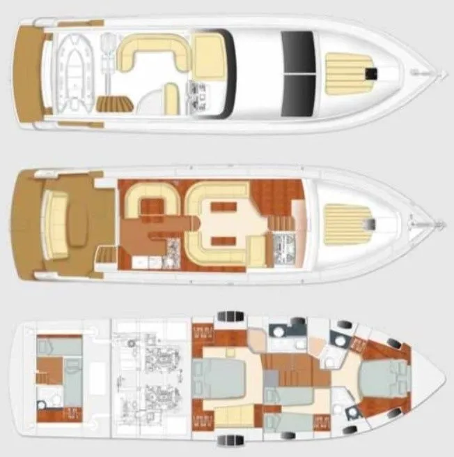 Rent a 17.2m 3 Cabin Motor Yacht in Dubai