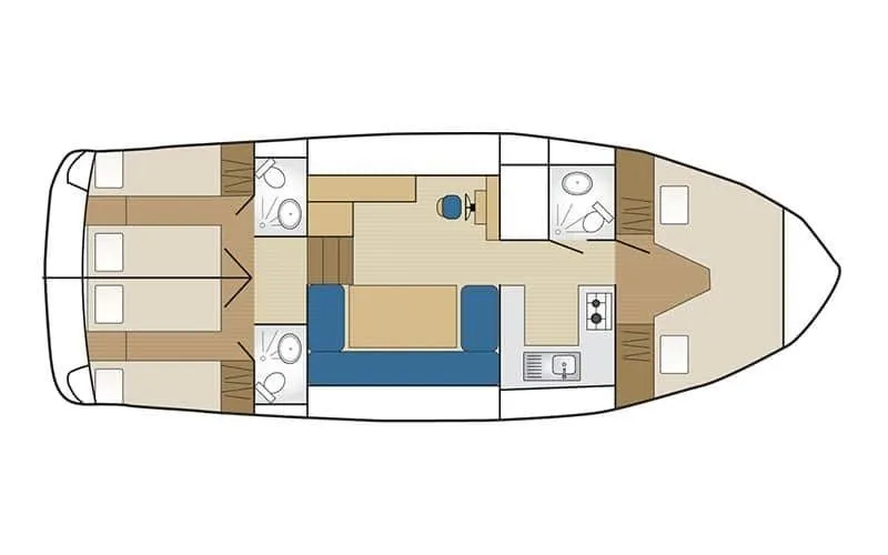 11.74m Agde Boat Hire